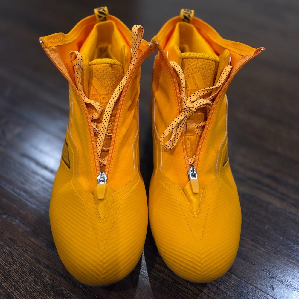 Adidas Nasty 2.0 Gold Lineman Football Cleats Mens Size 13 Steelers Yellow